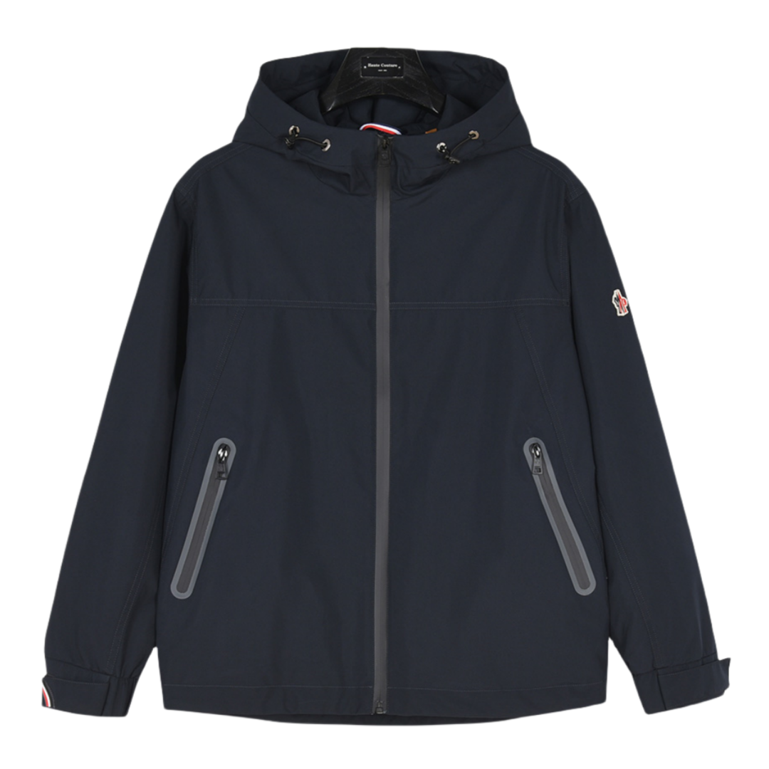 Moncler/蒙口 25ss 小标刺绣拉链连帽夹克外套 藏青