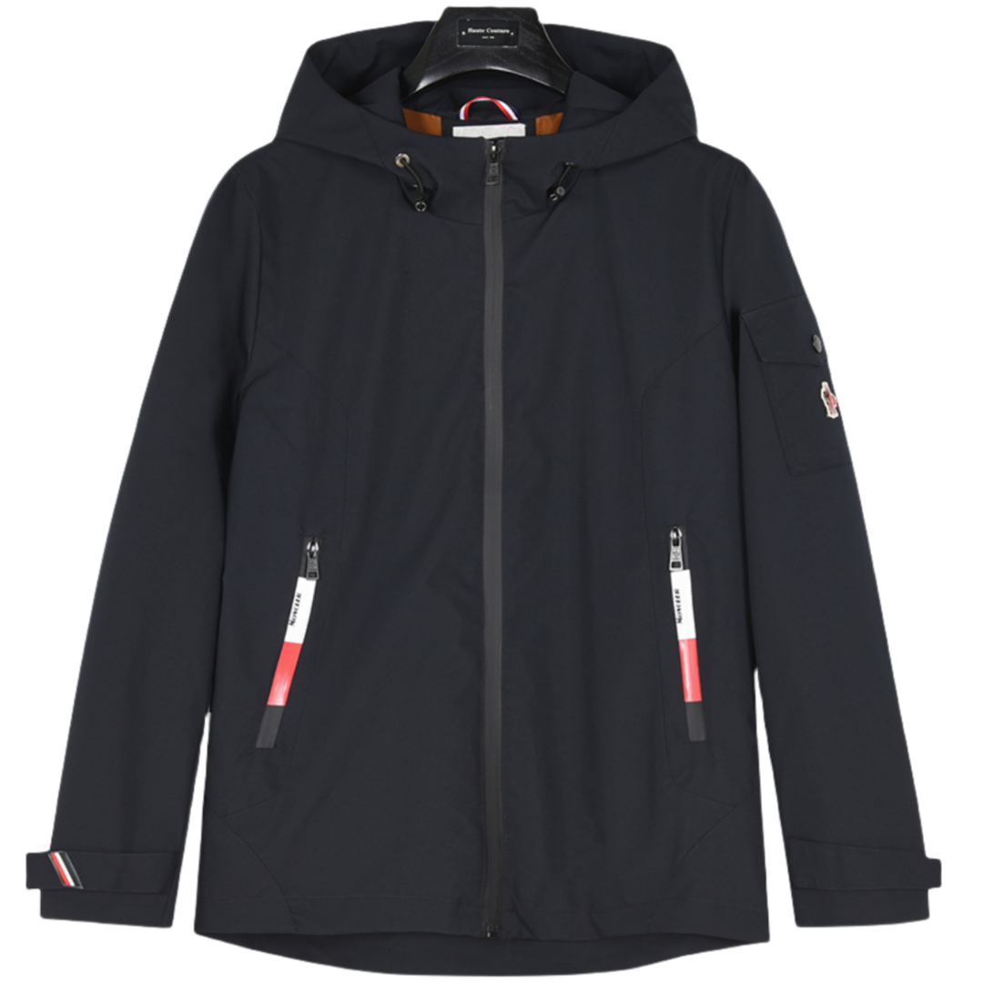 Moncler/蒙口 25ss 小标口袋拉链连帽夹克外套 藏青
