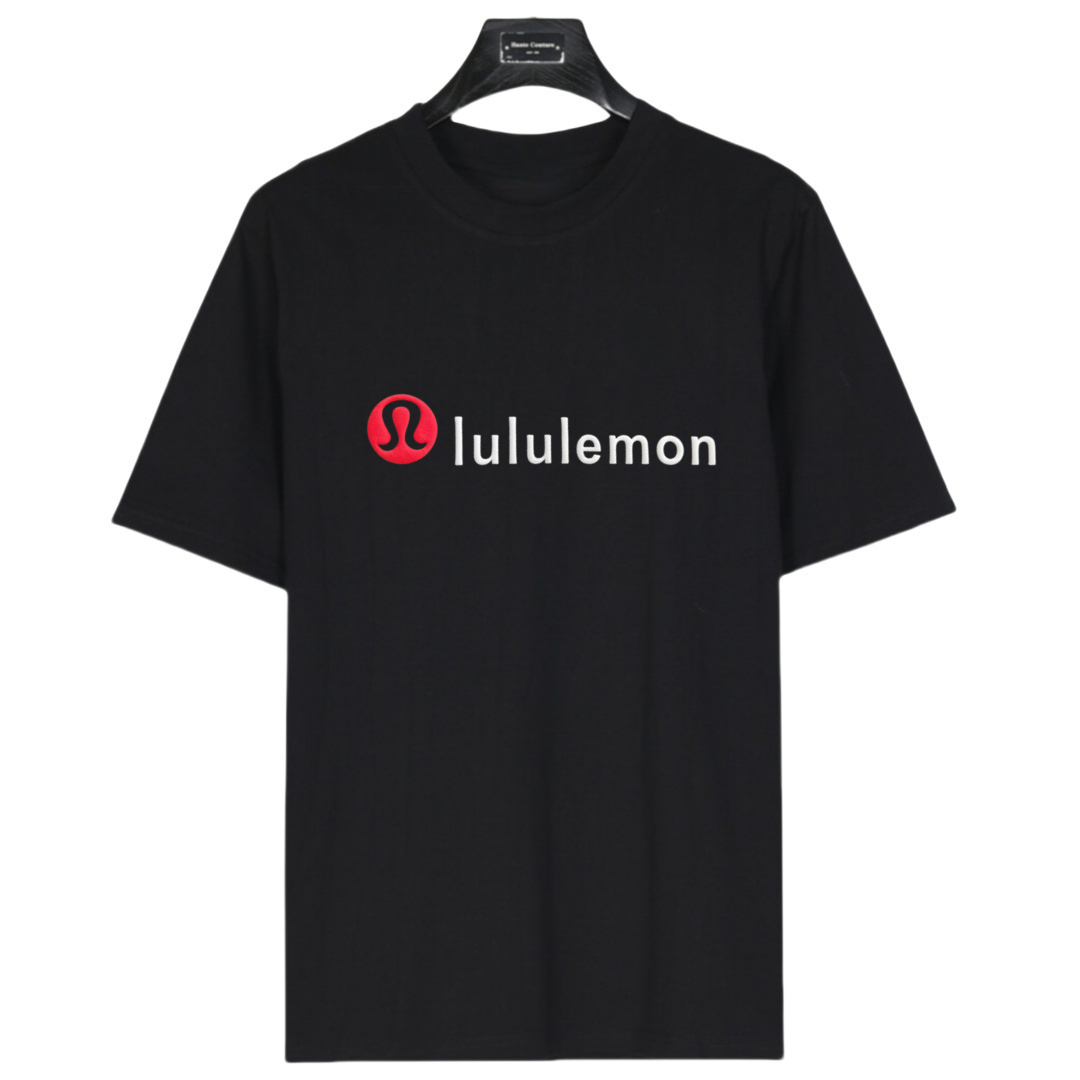 Lululemon/露露乐蒙 立体发泡LOGO短袖T恤 黑色