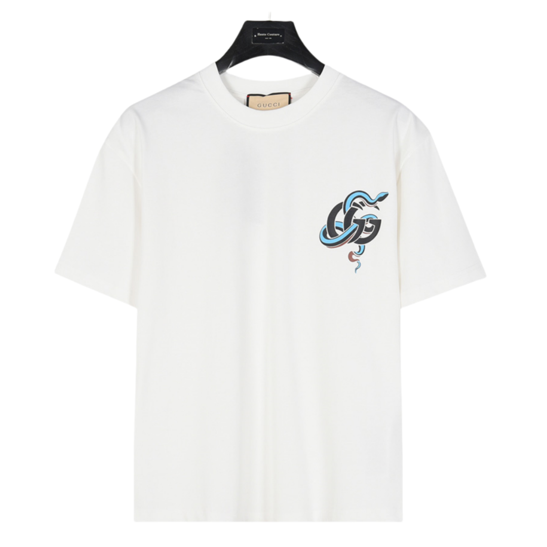 Gucci/古驰 25ss 蛇年限定印花短袖T恤