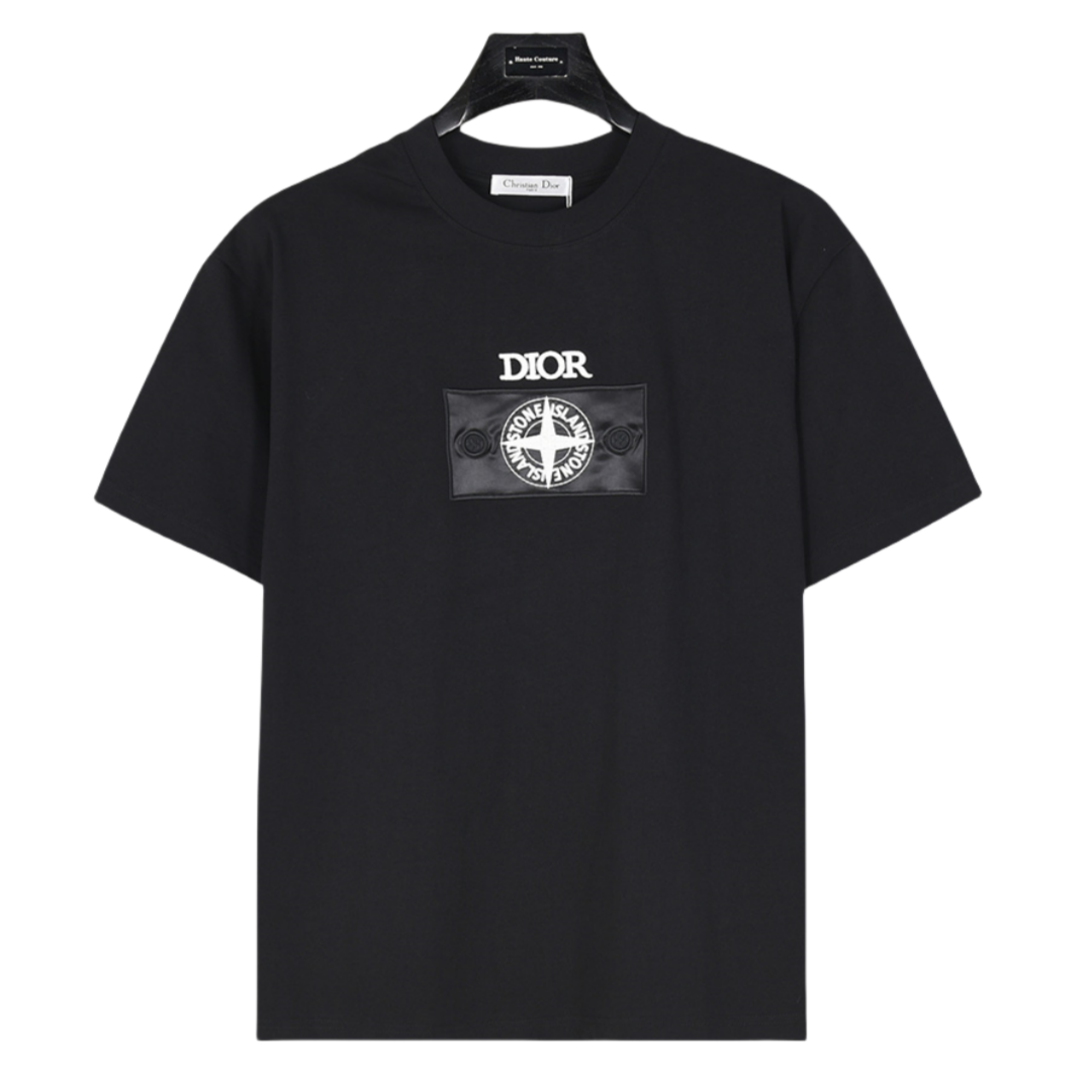 Dior X Stone Island 联名款 25ss 罗盘贴布刺绣短袖T恤