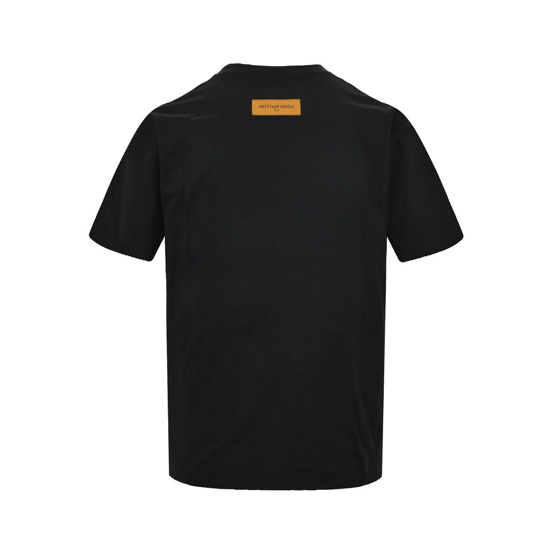 Louis Vuitton/路易威登 硅胶三D烫字母短袖 白色 黑色