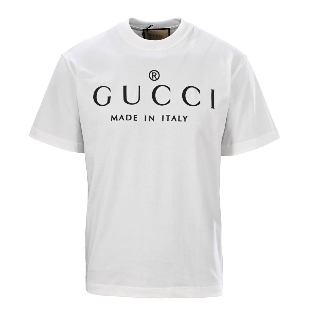 Gucc/古驰 字母Logo印花短袖T恤