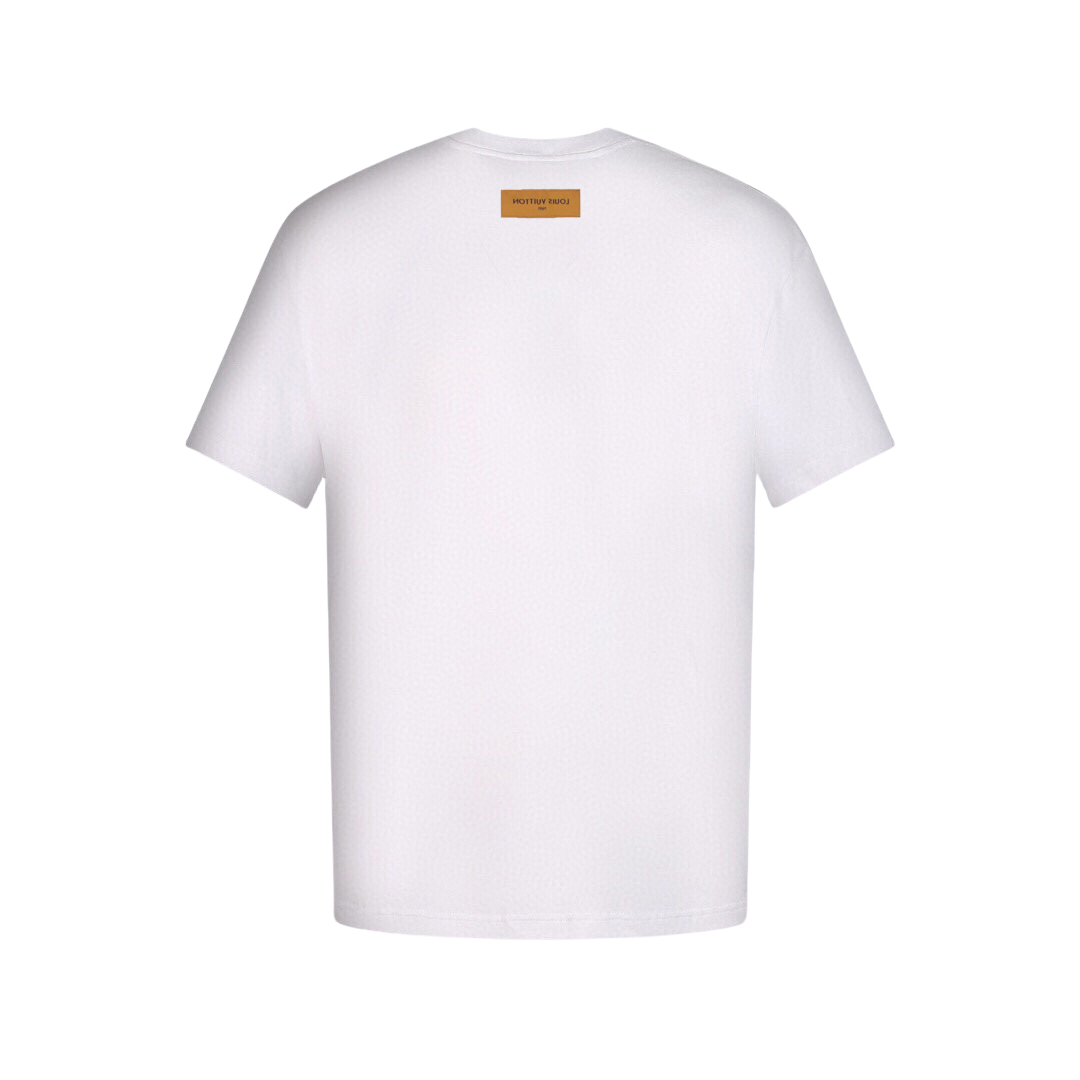 Louis Vuitton/路易威登 立体硅胶Logo短袖T恤 白色 黑色