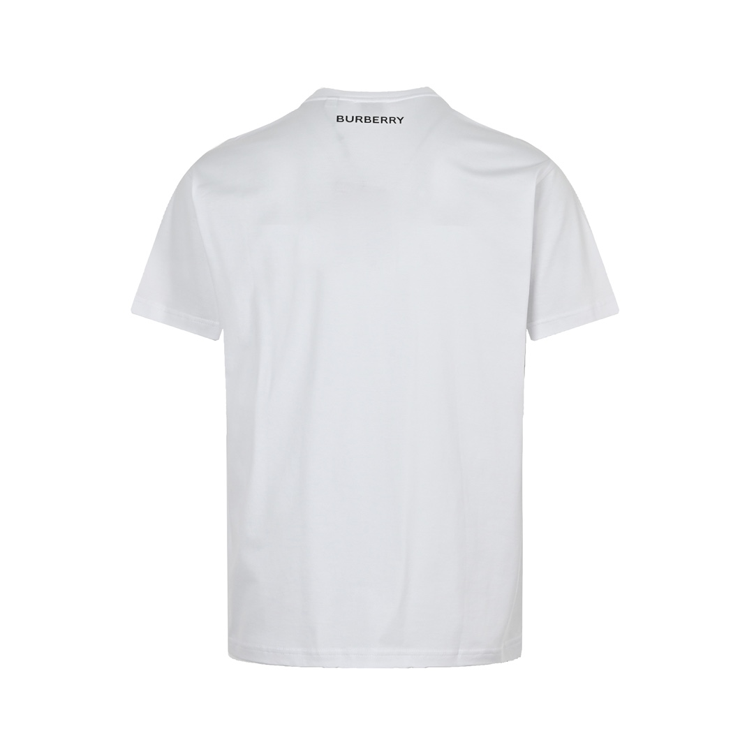 Burberry/巴宝莉 骑士战马印花短袖T恤 黑色 白色