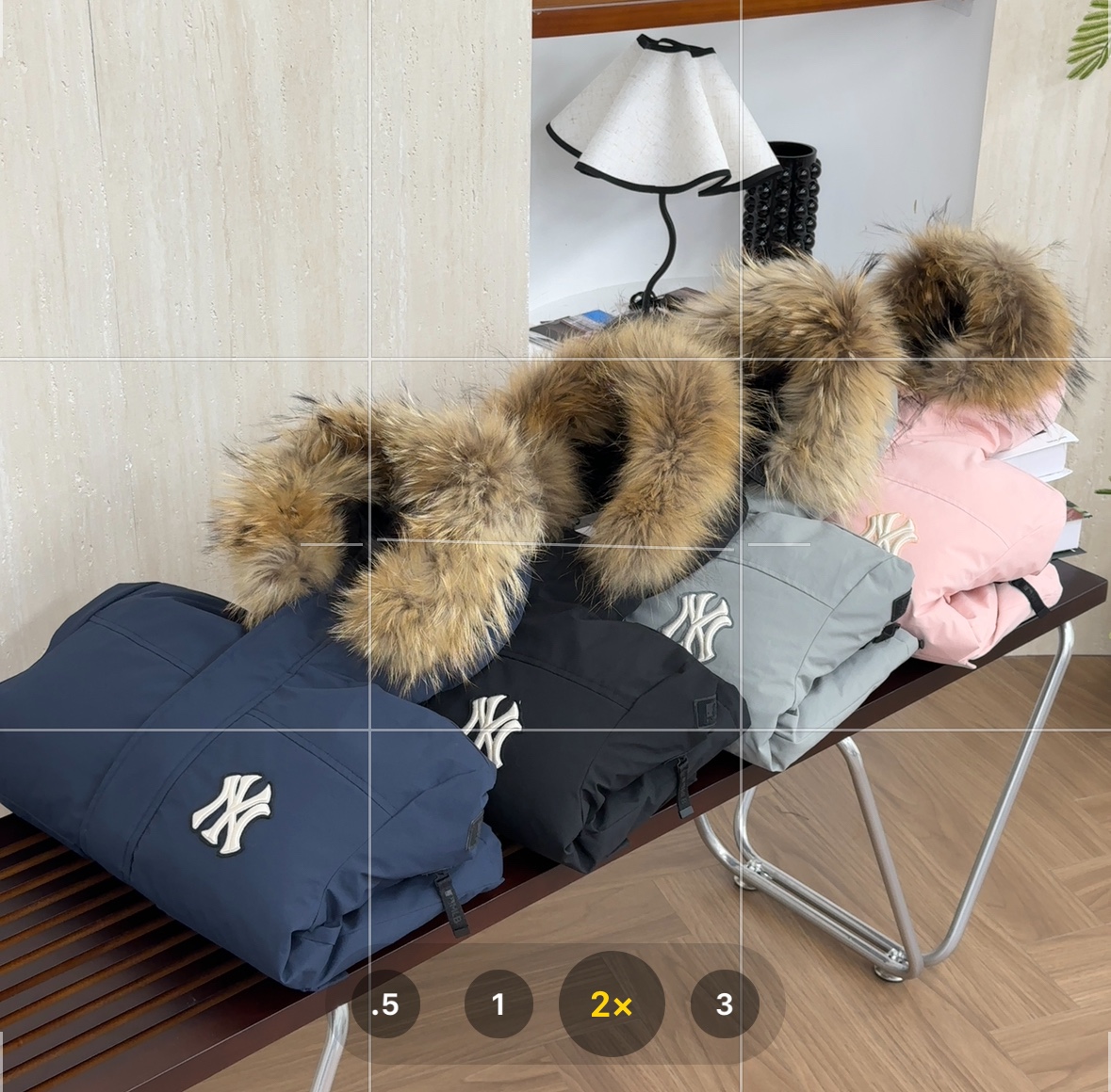 ｜MLB纽约洋基队 儿童徽标大毛领工装/羽绒服