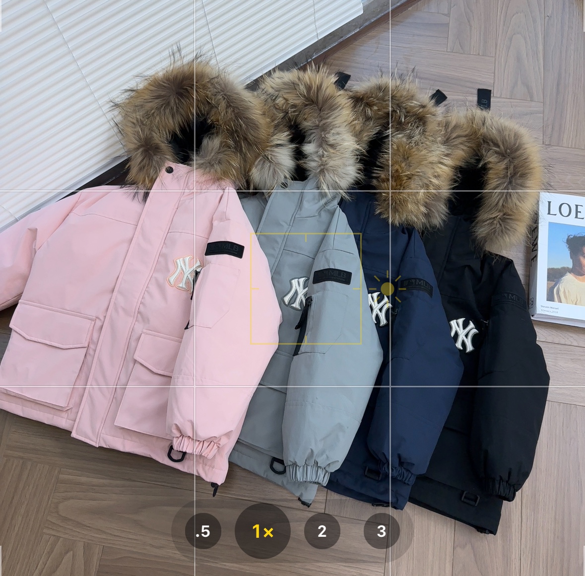 ｜MLB纽约洋基队 儿童徽标大毛领工装/羽绒服