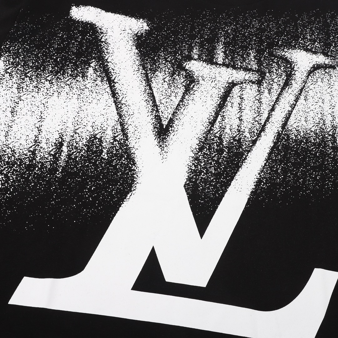 Louis Vuitton/路易威登 涂鸦渐变短袖T恤黑色