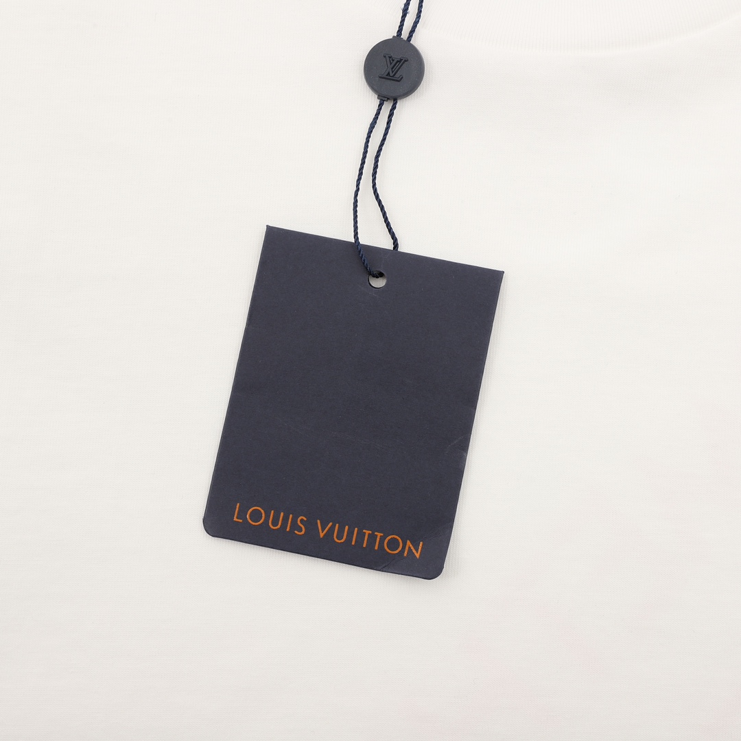 Louis vuitton/路易威登 菲董联名音乐节主题限定字母短袖T恤 白色