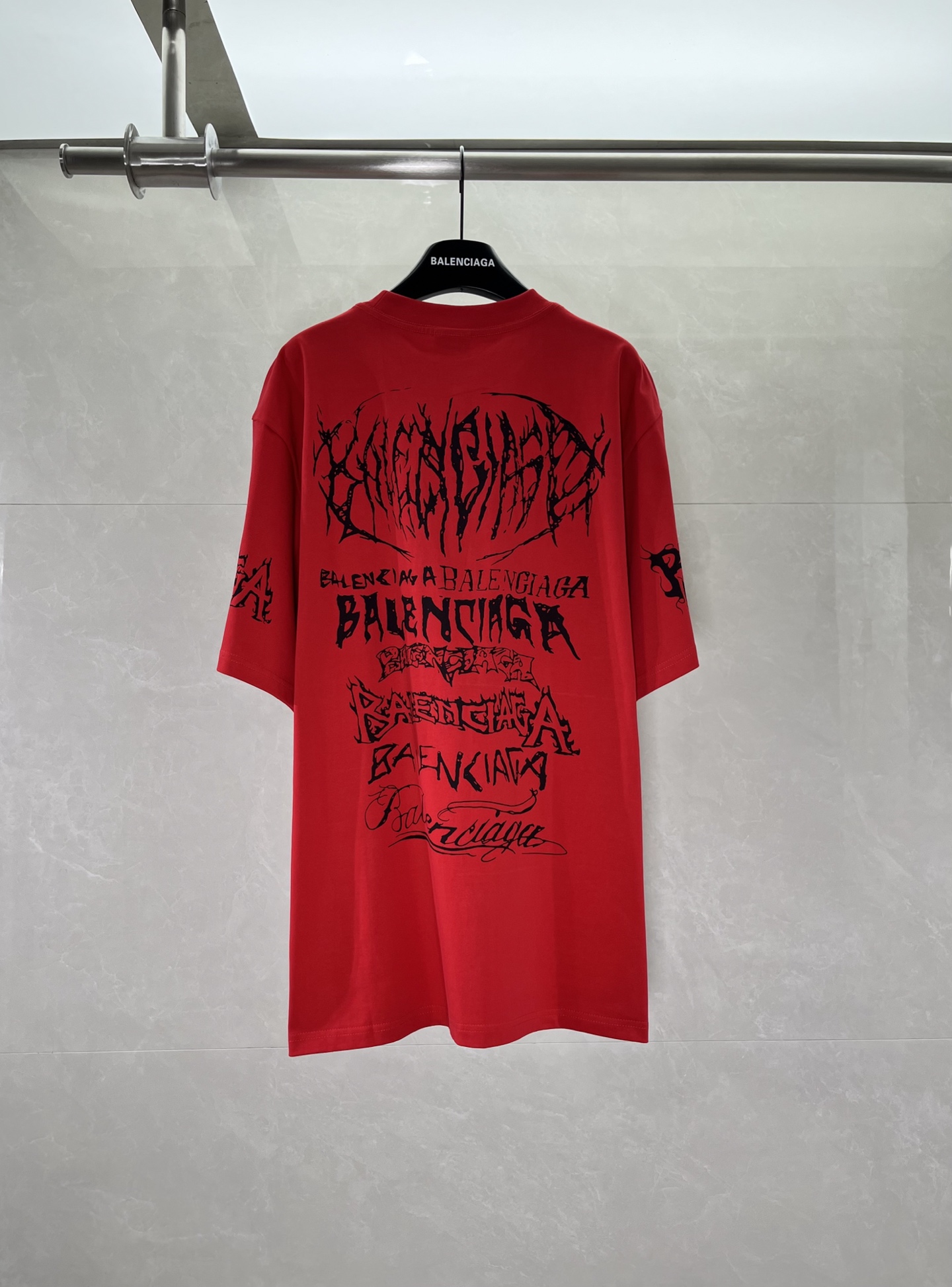Balenciaga 新款 -BALENCIAGA-巴黎世家龙年限定印花短袖T恤