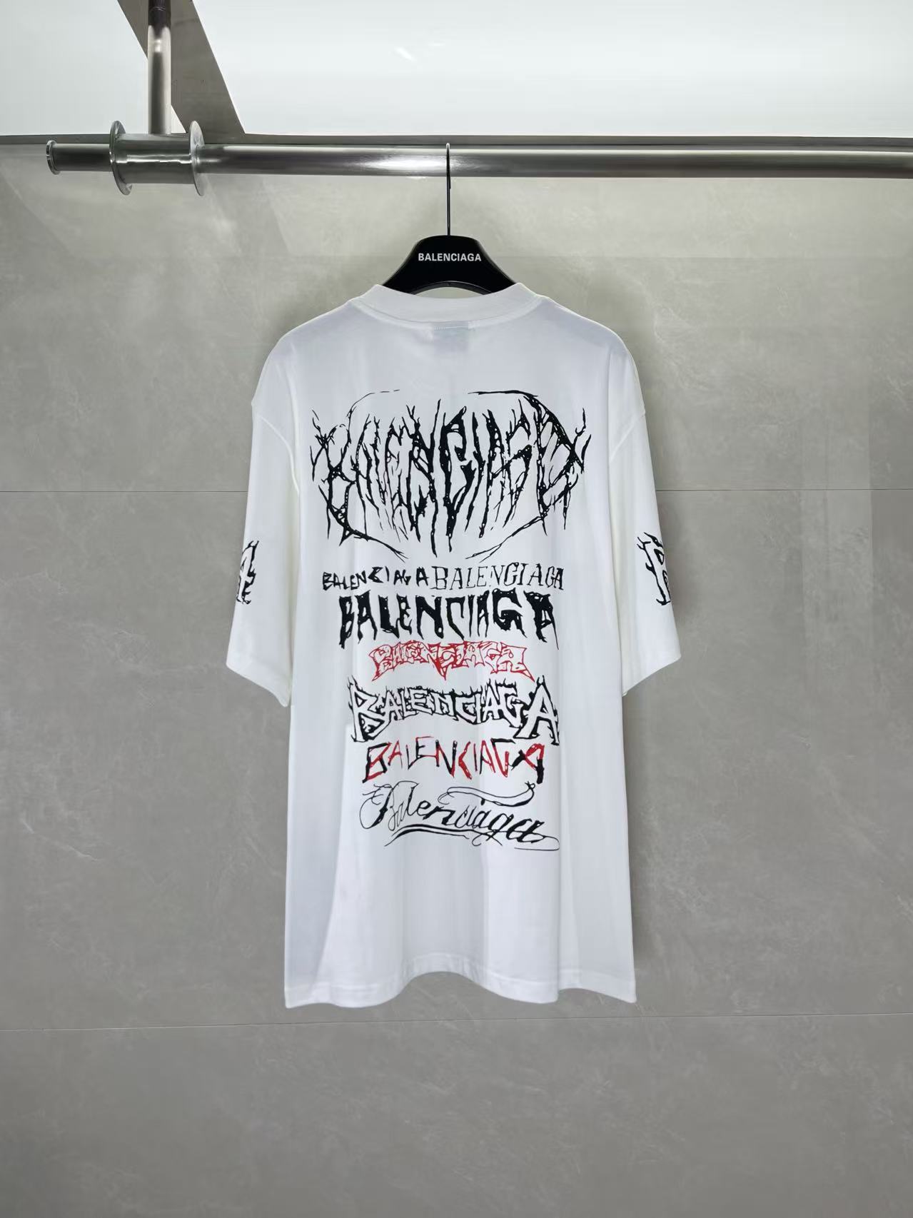 Balenciaga 新款 -BALENCIAGA-巴黎世家龙年限定印花短袖T恤