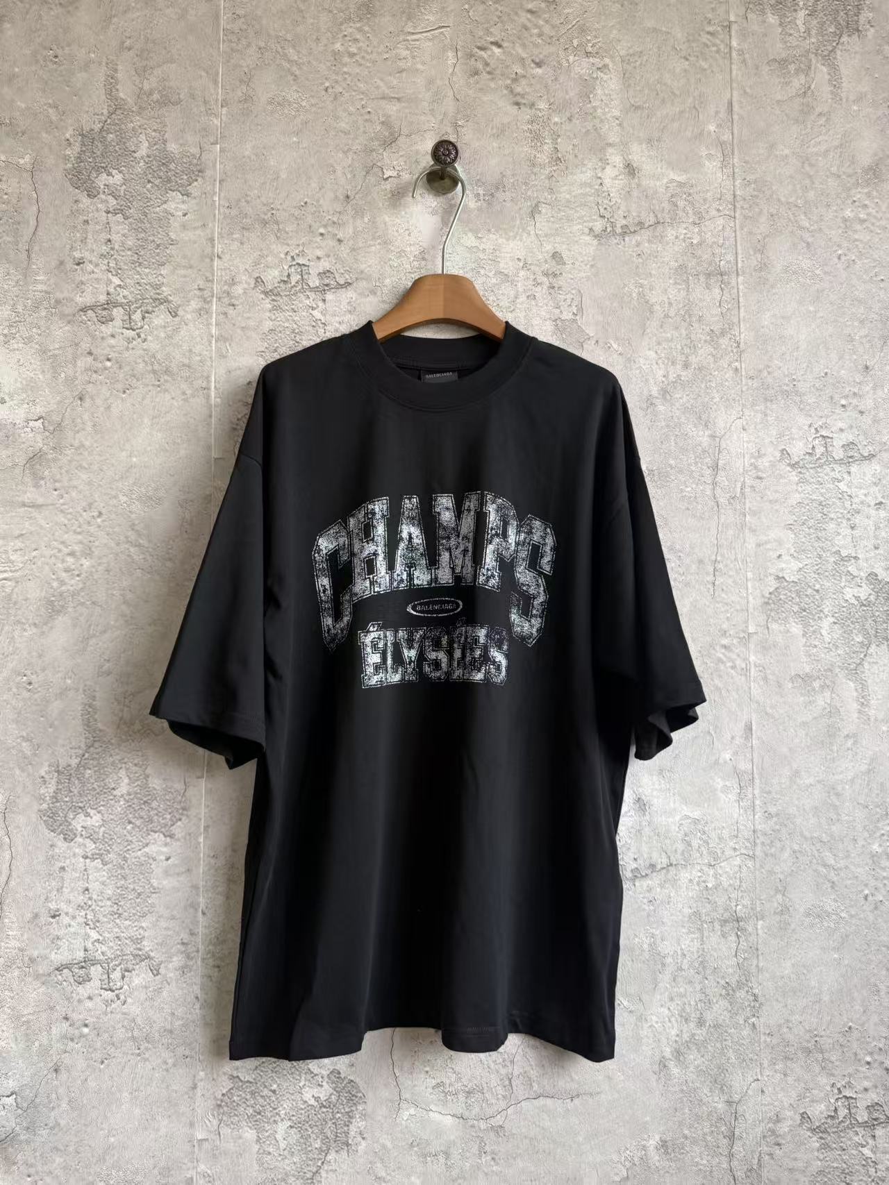CEAMPS letra difuminada manga corta P85 Talla: Xs-L Color: Negro