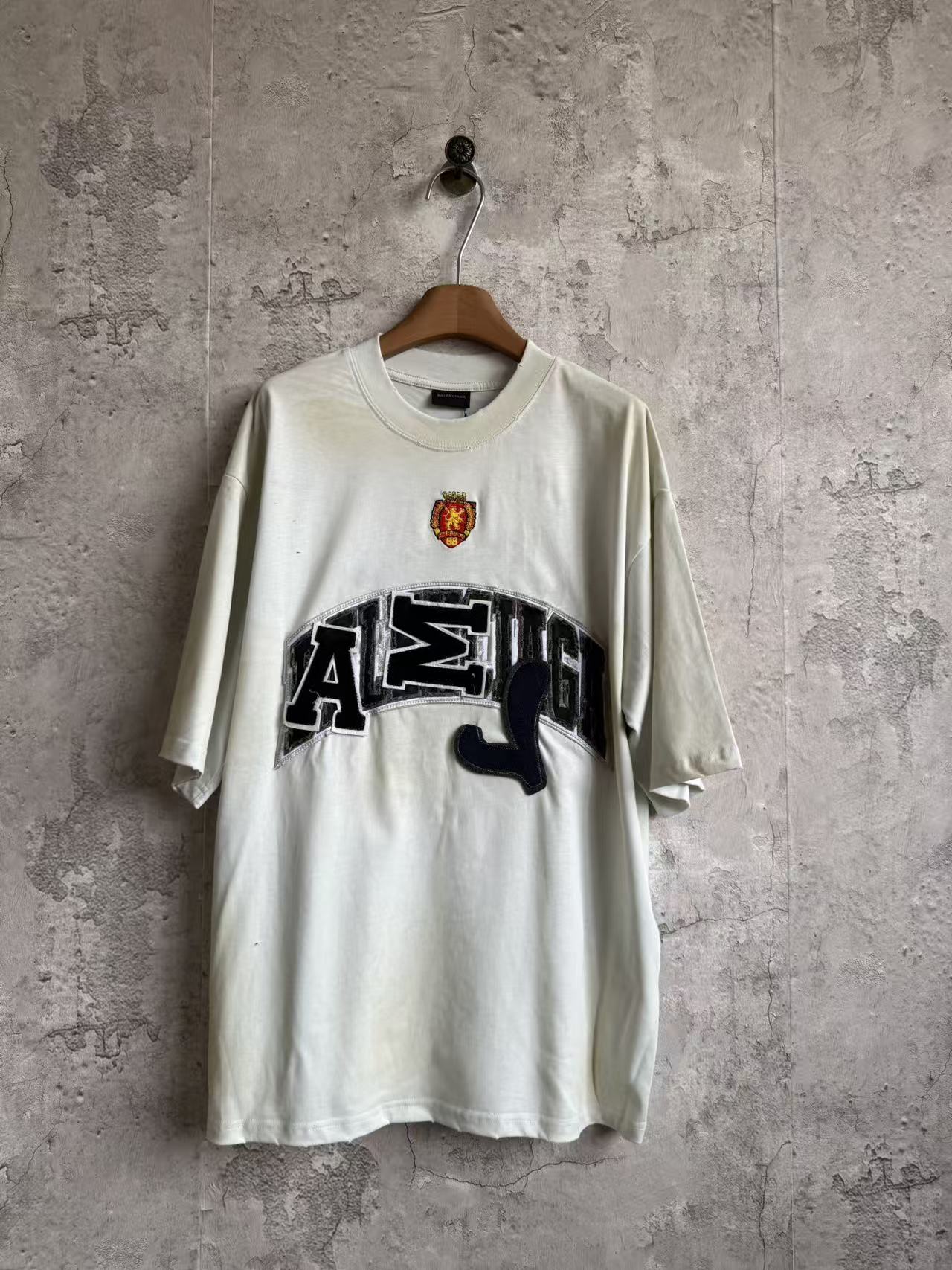 Manchester United conjunto cemento spray bordado manga corta P125 Talla: Xs-L Color: blanco albaricoque