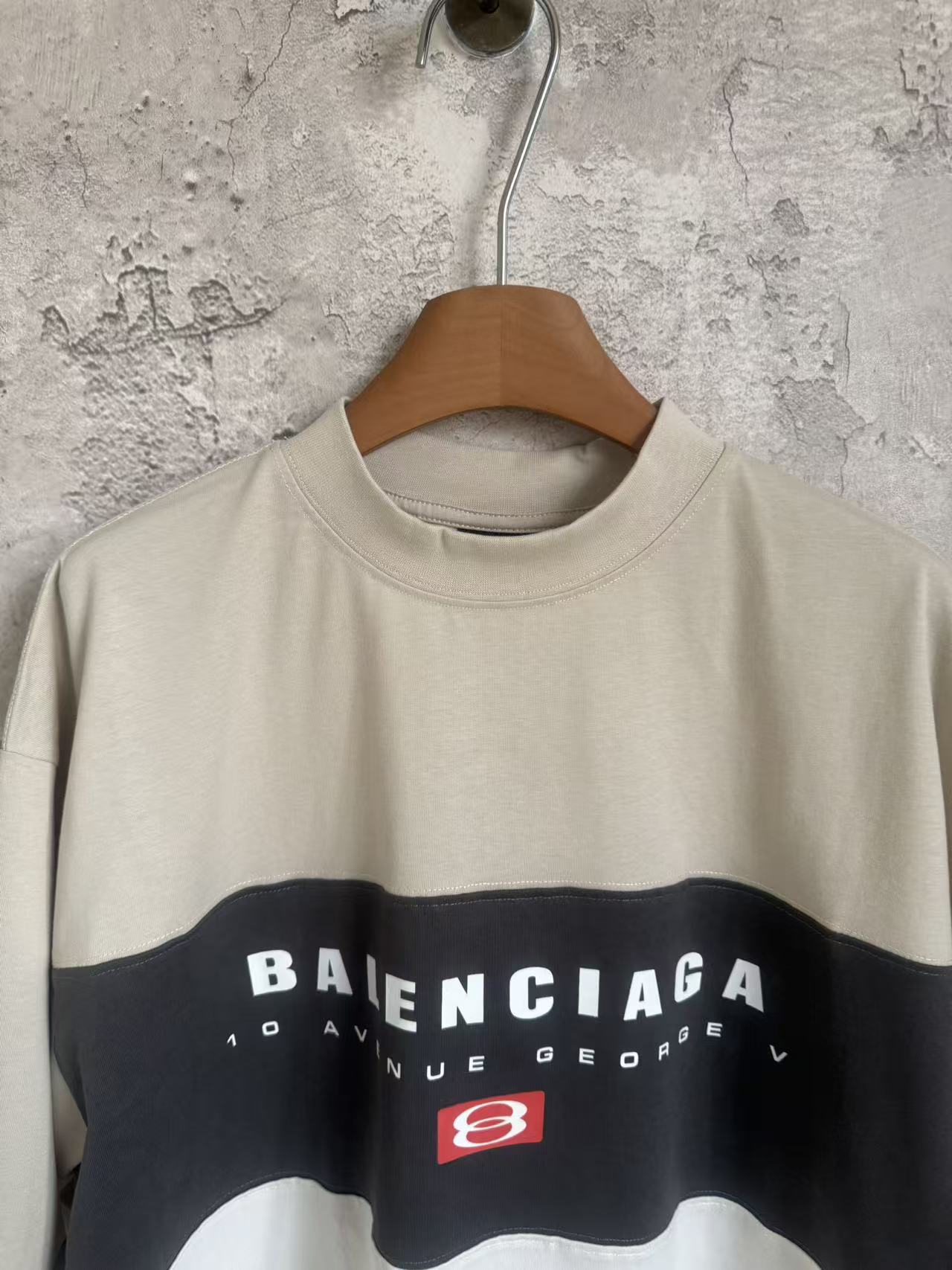 Costura tricolor loog estampado manga corta P100 Color: costura gris Talla: xs-l