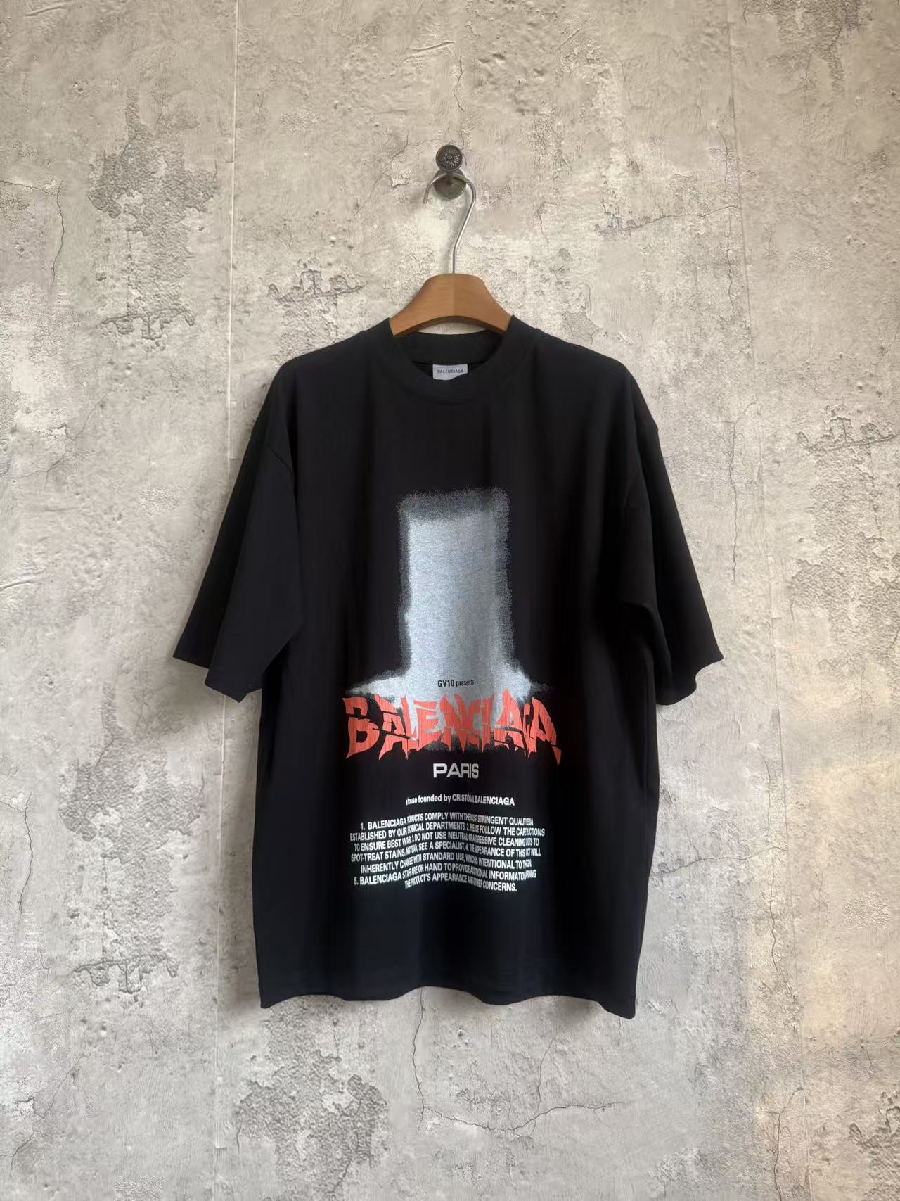 P90 color de manga corta estampado estilo oscuro; tamaño negro; xs-l