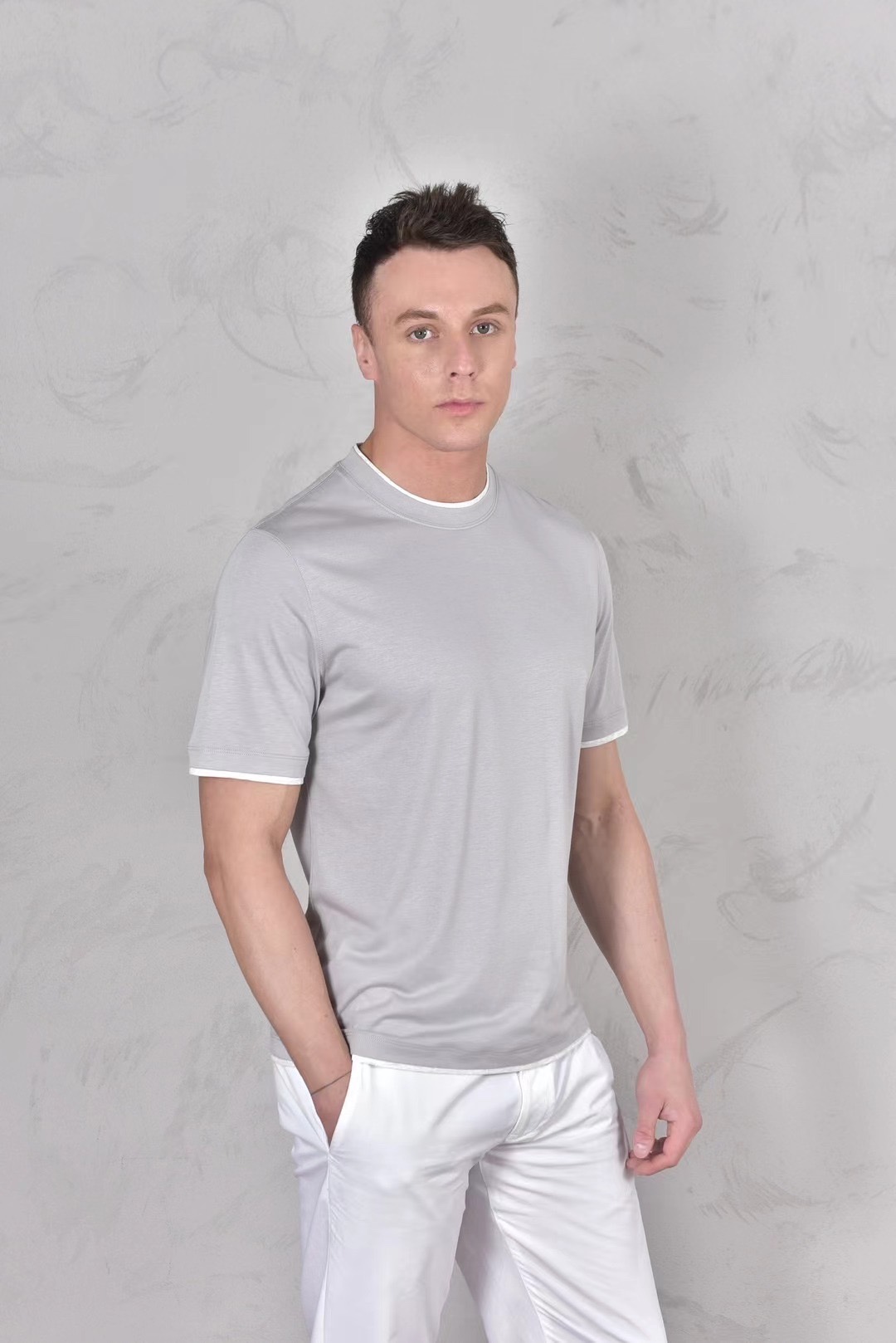 Loro Piana Men's Luxury Short Sleeve T-Shirt - Casual Comfort & Style 2 i1710060512 9850 4