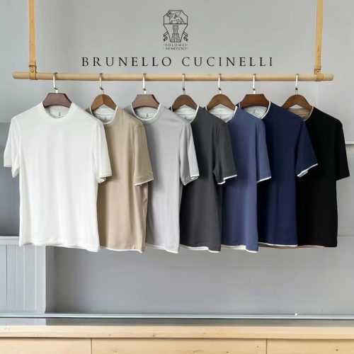 T-shirts décontractés pour hommes Brunello Cucinelli, Disponible en plusieurs couleurs 1 T-shirts décontractés pour hommes Brunello Cucinelli, Disponible en plusieurs couleurs