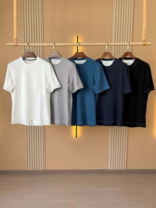 Loro Piana Men's Casual Short Sleeve T-Shirt - Stylish Comfort