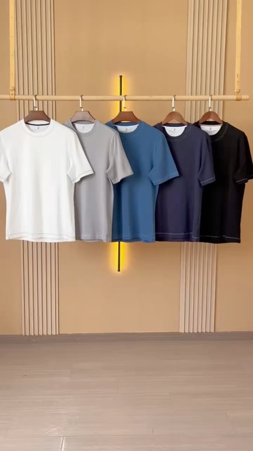 Loro Piana Men's Short Sleeve T-Shirt - Comfortable Casual Wear 1 Loro Piana Men's Short Sleeve T-Shirt - Comfortable Casual Wear