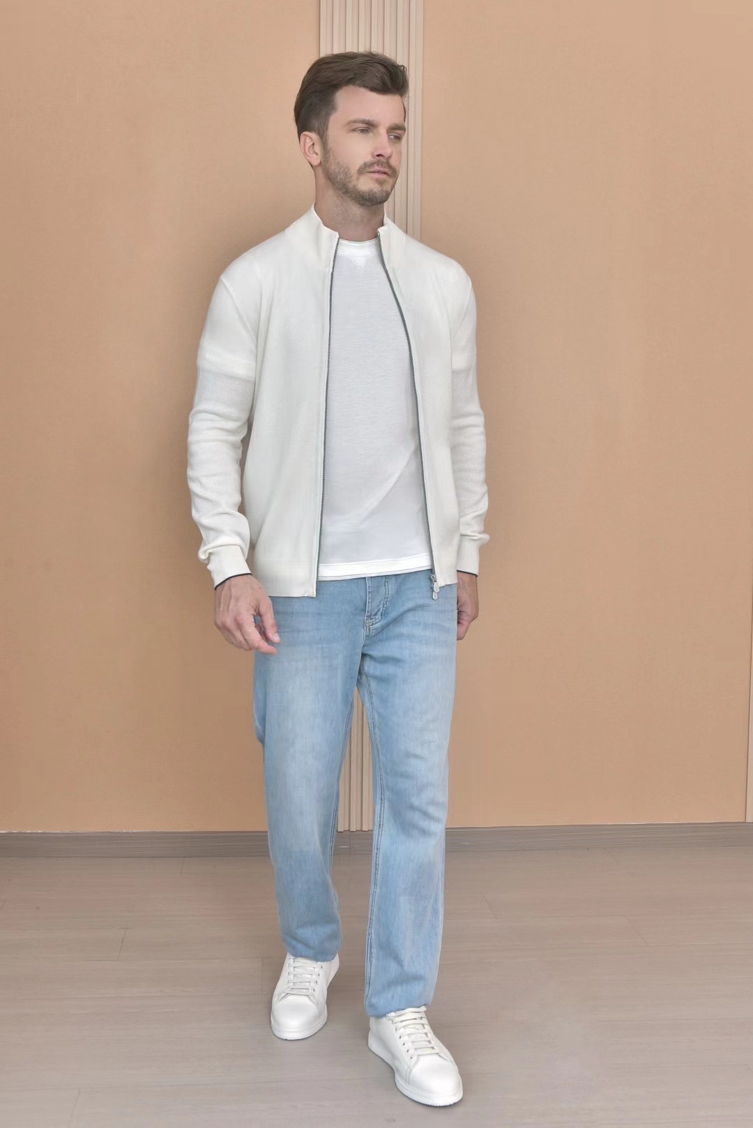 Luxurious Loro Piana Style Cashmere Full Zip Cardigan Sweater 3 i1724053013 9312 0
