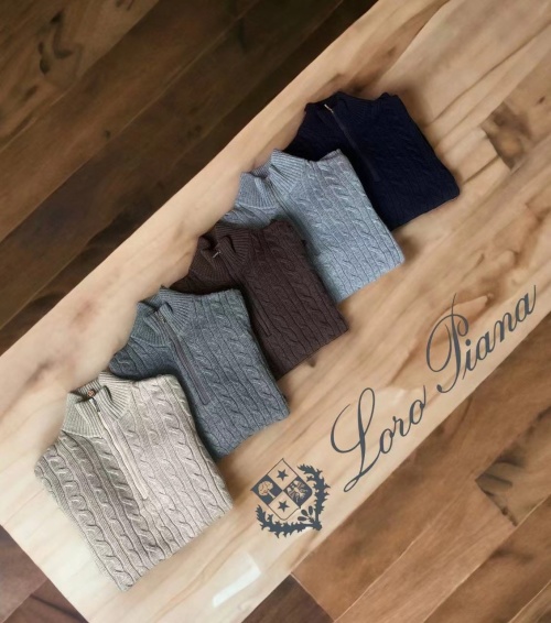Suéter Loro Piana de Lana con Cremallera Frontal para Hombre 1 Suéter Loro Piana de Lana con Cremallera Frontal para Hombre