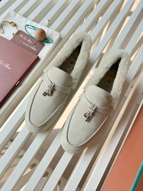 Loro Piana Zapatos de piel de oveja de lujo para mujer, cómodos y elegantes 1 Loro Piana Zapatos de piel de oveja de lujo para mujer, cómodos y elegantes