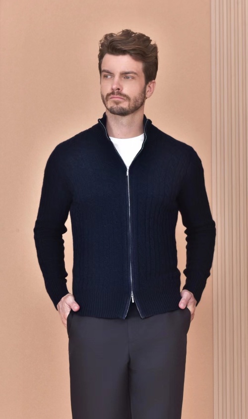 Loro Piana Men's Full-Zip Cashmere Cardigan Sweater - Luxurious Comfort 1 Loro Piana Men's Full-Zip Cashmere Cardigan Sweater - Luxurious Comfort