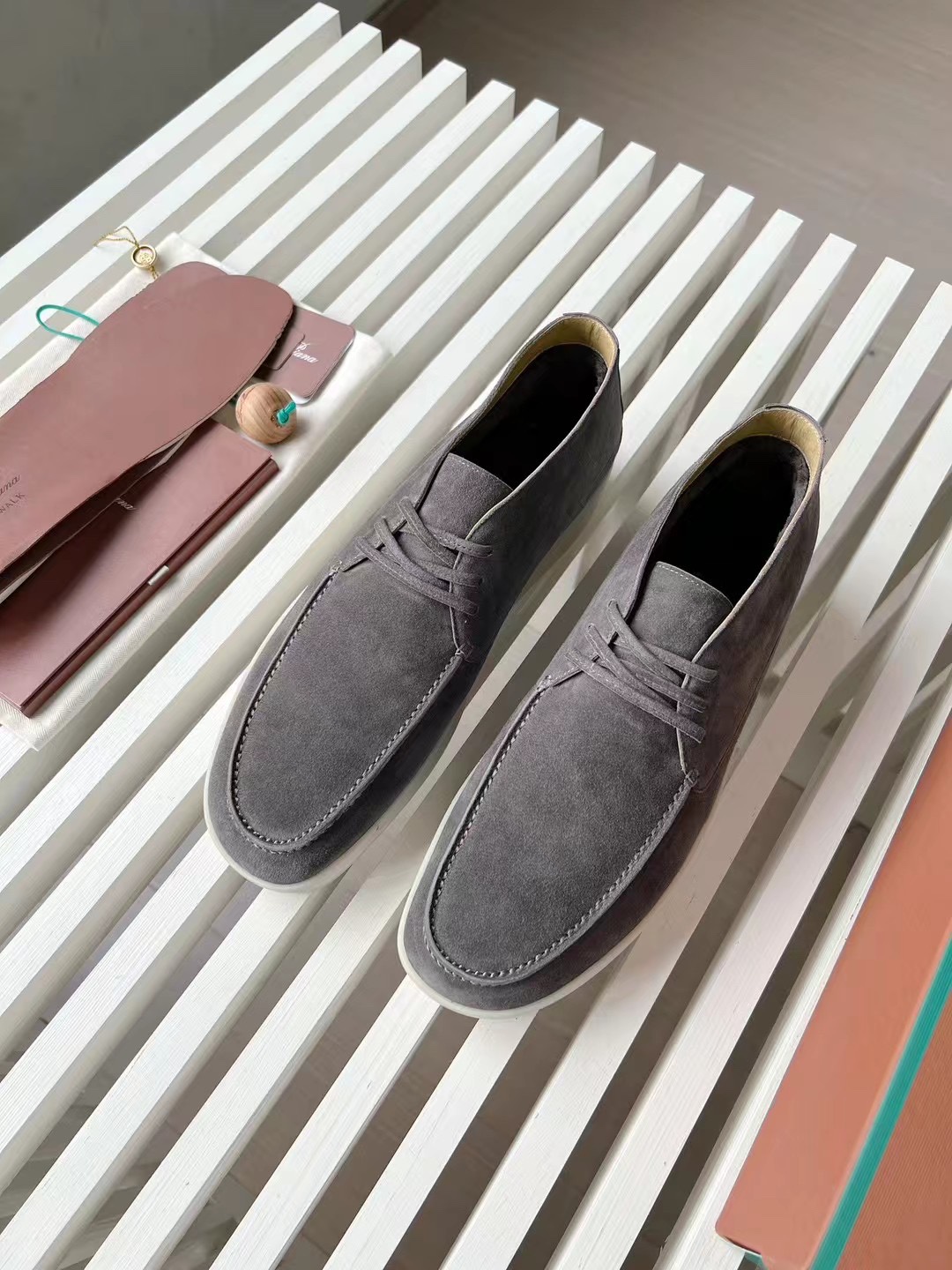 Loro Piana Men's Suede Leather Loafers - Comfortable & Stylish 2 i1729441900 9659 3