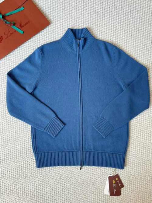 Loro Piana Men's Full Zip Cashmere Knit Cardigan Sweater - Cozy & Stylish 1 Loro Piana Men's Full Zip Cashmere Knit Cardigan Sweater - Cozy & Stylish