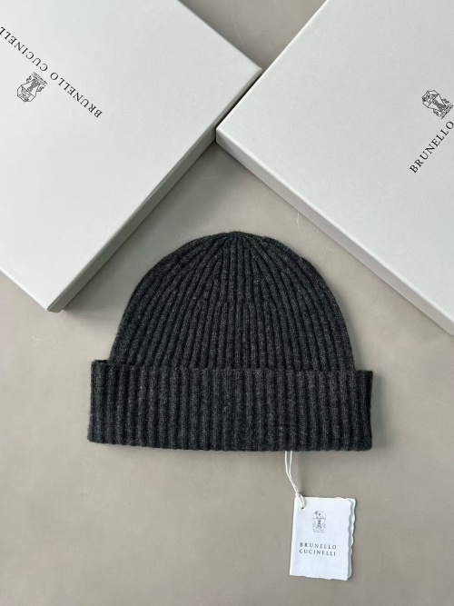 Brunello Cucinelli Ribbed Knit Cashmere Beanie Hat - Luxurious Comfort 1 Brunello Cucinelli Ribbed Knit Cashmere Beanie Hat - Luxurious Comfort