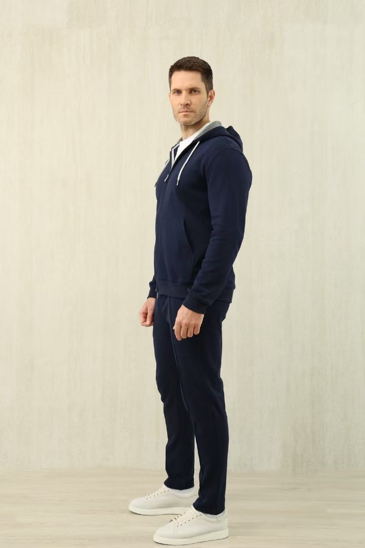 Loro Piana Men's Navy Blue Full-Zip Cotton Hoodie and Tracksuit Set 6 i1737523649553 4985 0 4