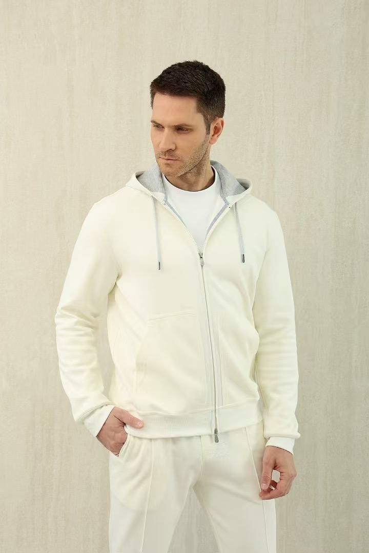 Loro Piana Men's Cotton Blend Zip-Up Hoodie and Pants Set - Casual Loungewear 4 i1737523835525 5219 0 2