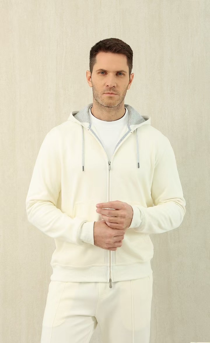 Loro Piana Men's Cotton Blend Zip-Up Hoodie and Pants Set - Casual Loungewear 3 i1737523835527 7561 0 1
