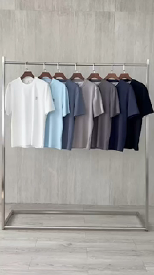 T-shirt Loro Piana Homme Luxe et Confort, Manches Courtes, Disponible en Plusieurs Couleurs 1 T-shirt Loro Piana Homme Luxe et Confort, Manches Courtes, Disponible en Plusieurs Couleurs