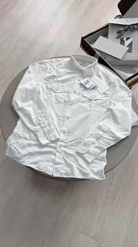 Loro Piana White Cotton Shirt - Long Sleeve, Button-Down, Luxury Fashion