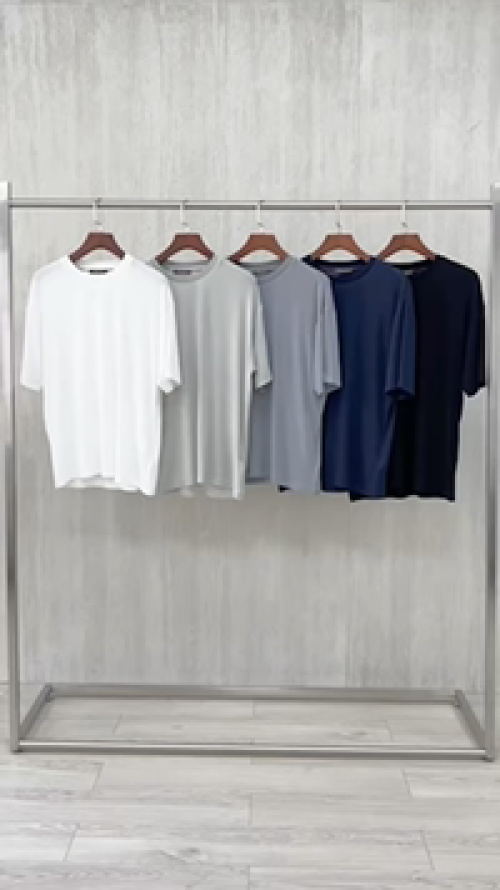 Loro Piana Men's Short Sleeve T-Shirt - Lightweight and Breathable 1 Loro Piana Men's Short Sleeve T-Shirt - Lightweight and Breathable