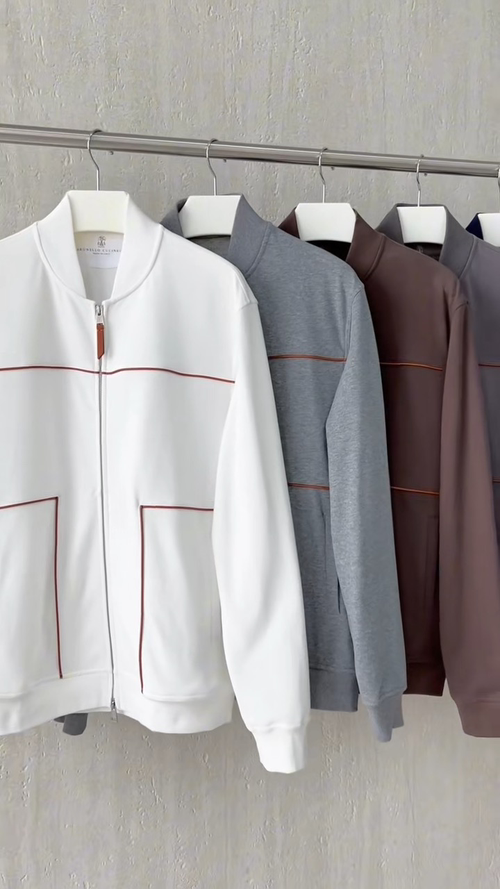 Luxurious Loro Piana Inspired Men's Casual Zip-Up Jacket - Sizes M to 3XL