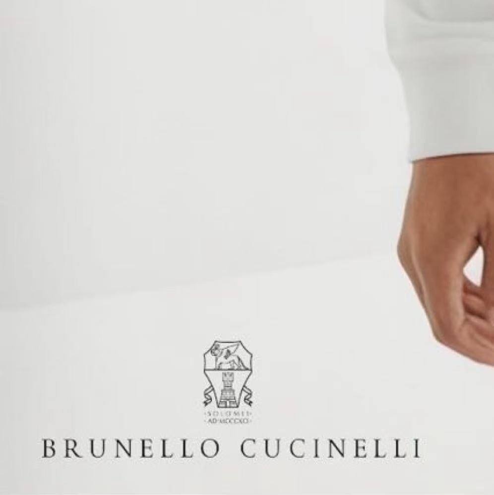 Brunello Cucinelli Pull Ras du Cou en Coton Doux - Élégance Décontractée