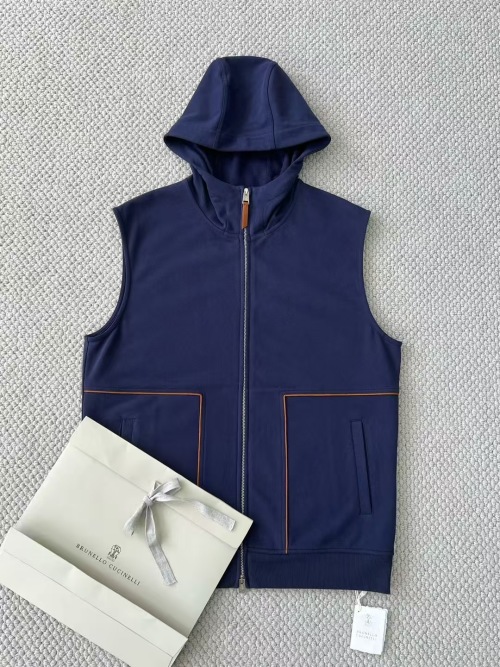 Brunello Cucinelli Sleeveless Hoodie Vest - Stylish and Versatile