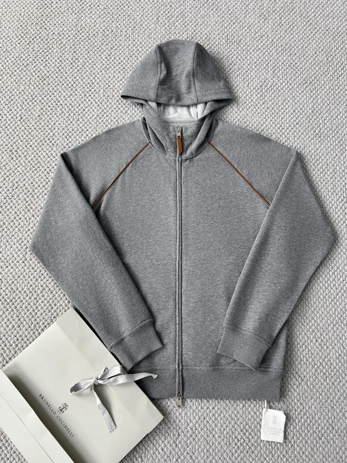 Brunello Cucinelli Sudadera con Capucha y Cremallera para Hombre