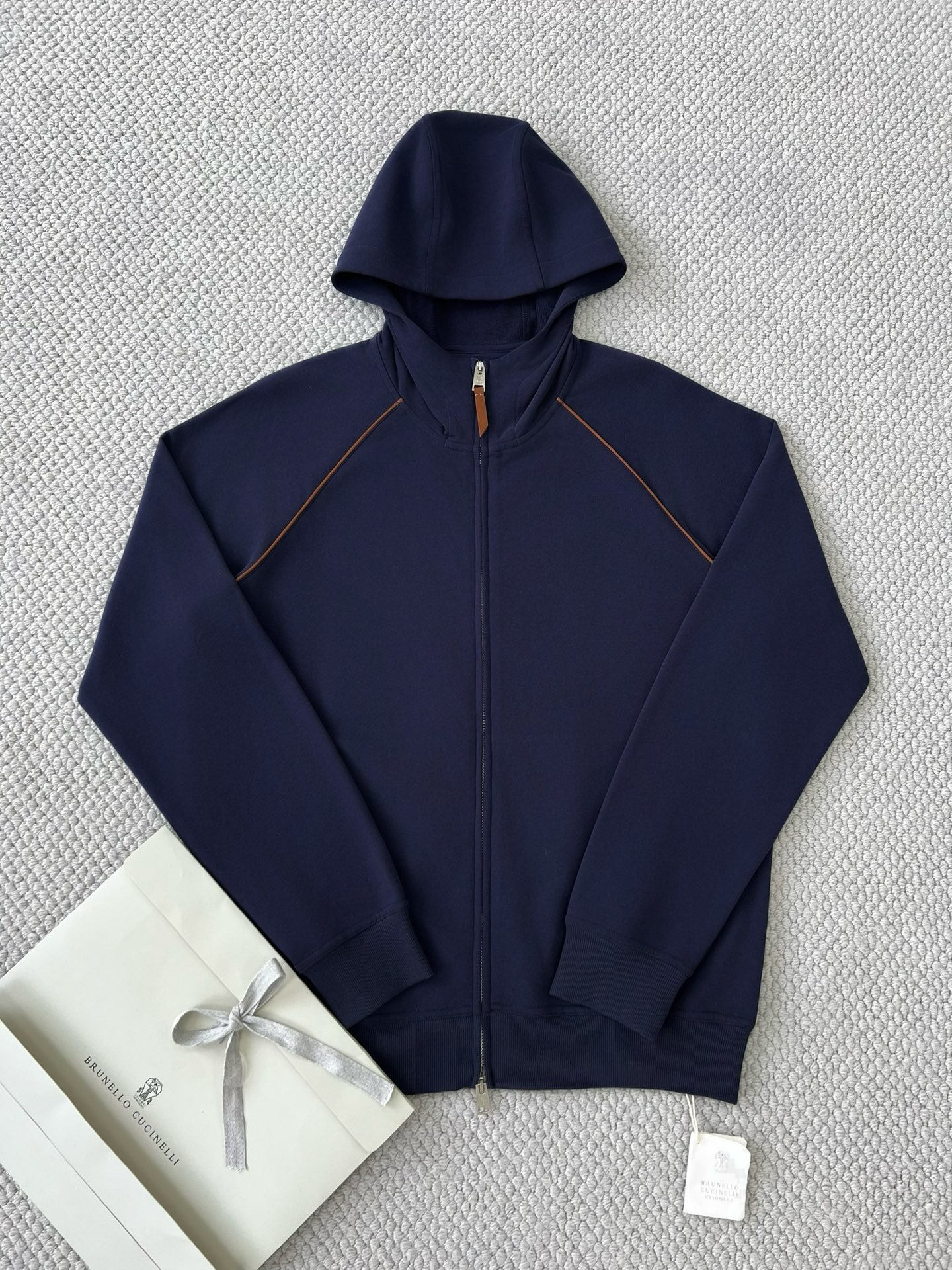 Loro Piana Men's Navy Blue Full-Zip Jacket - Sizes M to 3XL 4 i1748589804584 2312 0 2