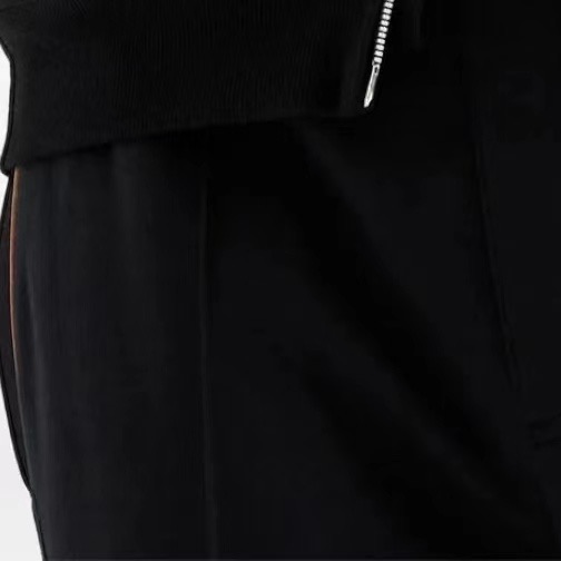 Loro Piana Lux Zwarte Joggingbroek met Ritsdetail - Optimaal Comfort