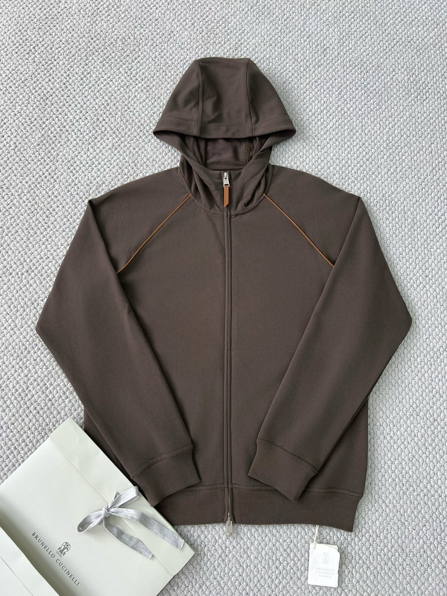 Loro Piana Brown Full Zip Sweatshirt - Luxury Comfort & Style 4 i1749111578880 5930 0 2