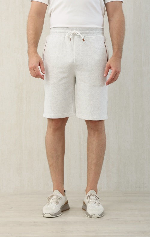 Loro Piana Men's Comfort Athletic Shorts - M to 3XL Sizes, Light Gray 1 Loro Piana Men's Comfort Athletic Shorts - M to 3XL Sizes, Light Gray