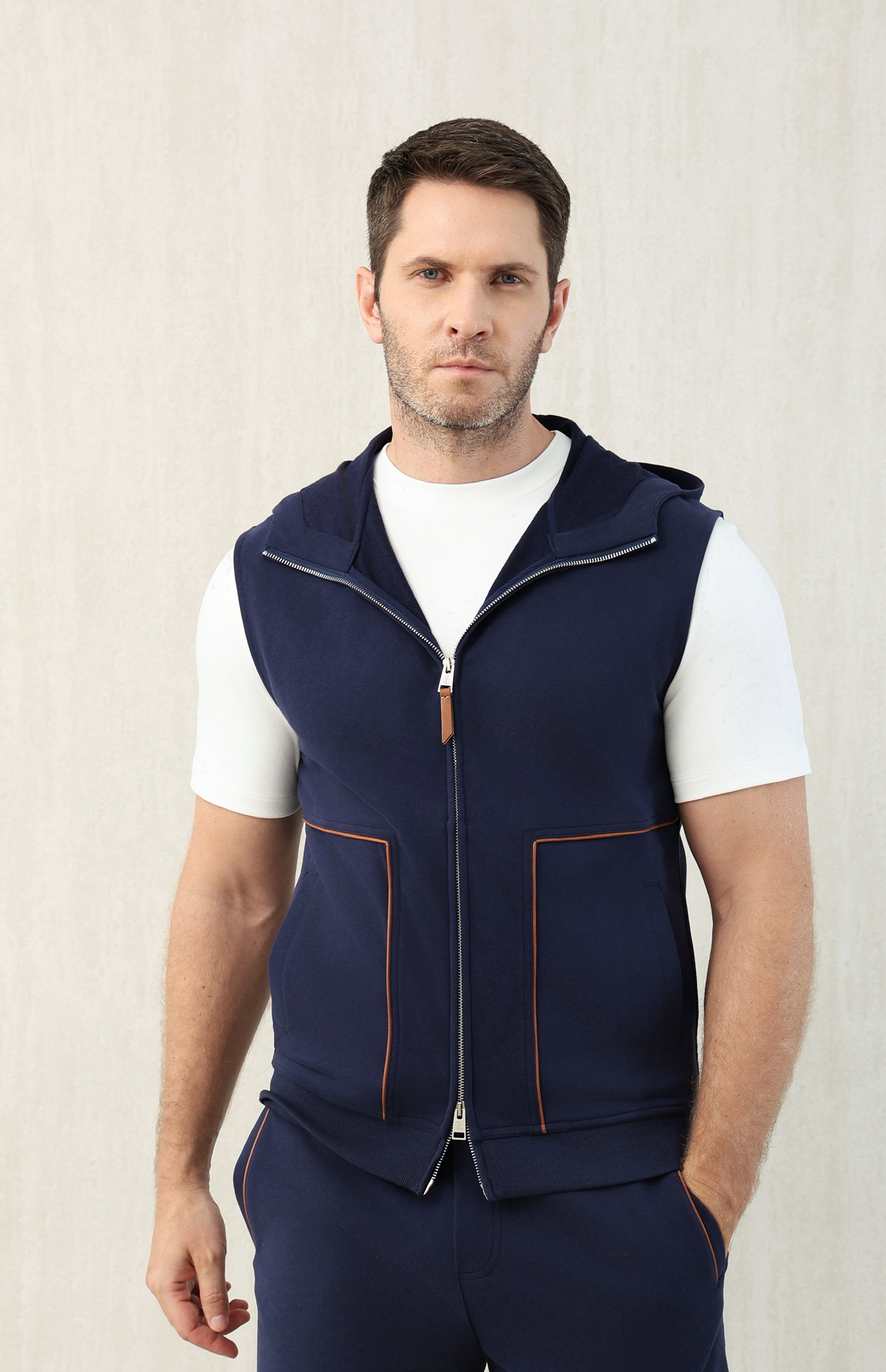 Loro Piana Men's Navy Vest and Shorts Set - Sizes M to 3XL 6 i1749116864678 1122 0 4