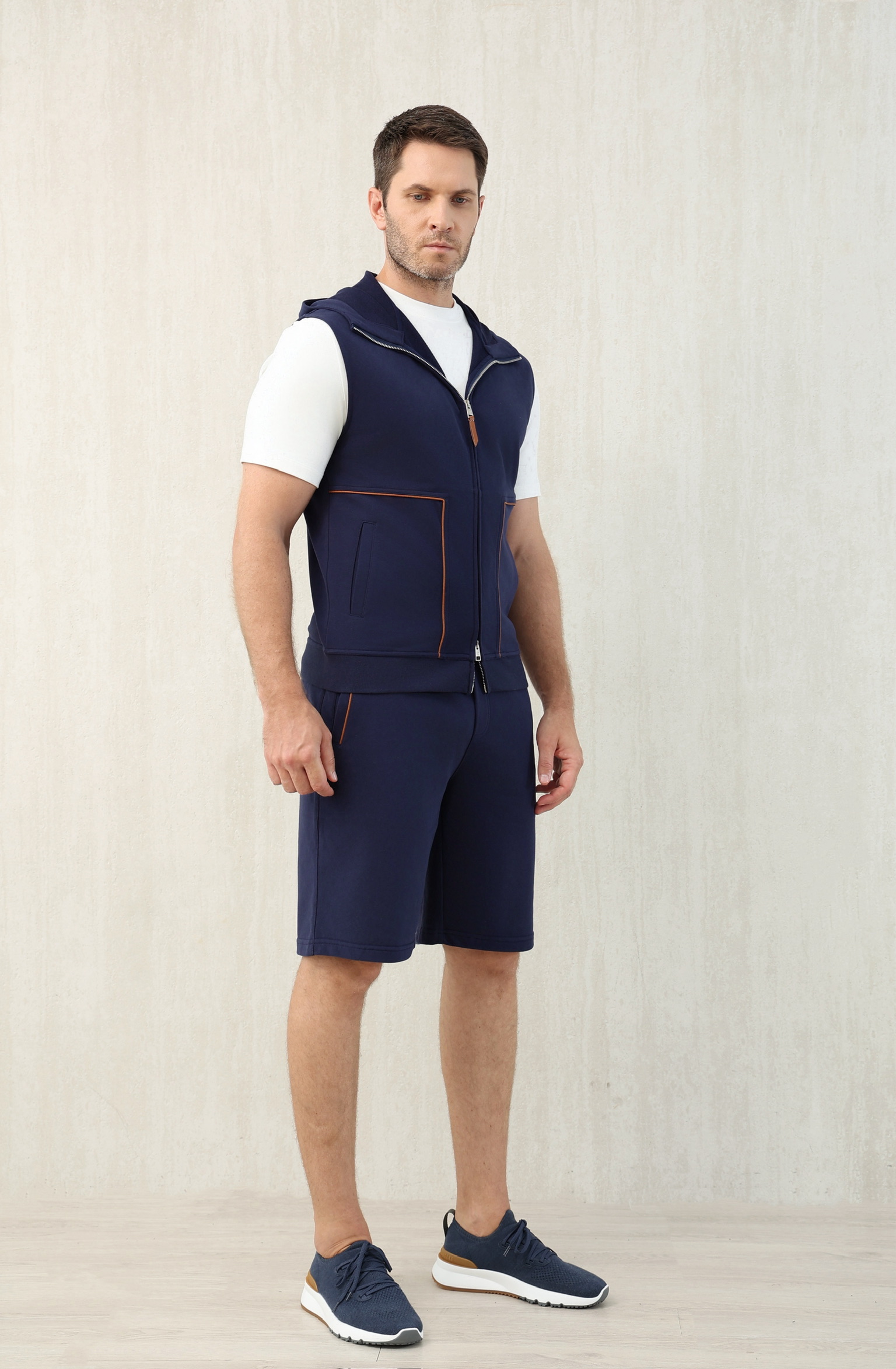 Loro Piana Men's Navy Vest and Shorts Set - Sizes M to 3XL 3 i1749116864679 3407 0 1
