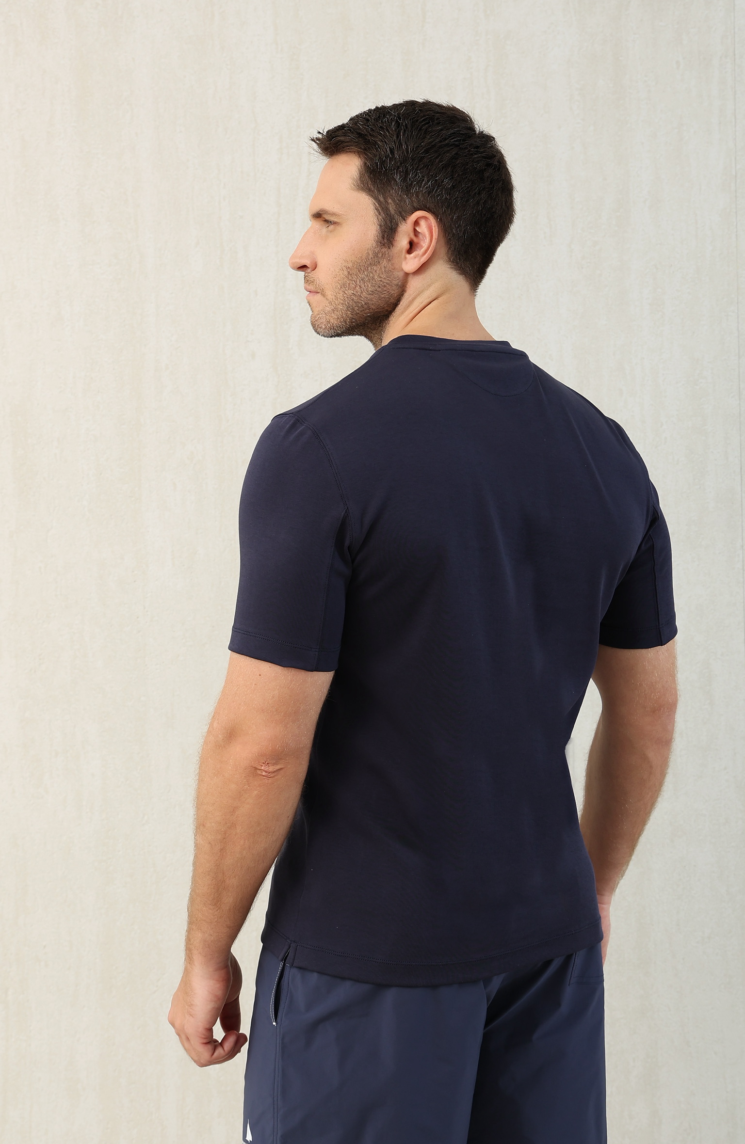 Brunello Cucinelli Men's Dark Blue Cotton Blend T-Shirt and Shorts Set 5 i1749610248828 8513 0 3