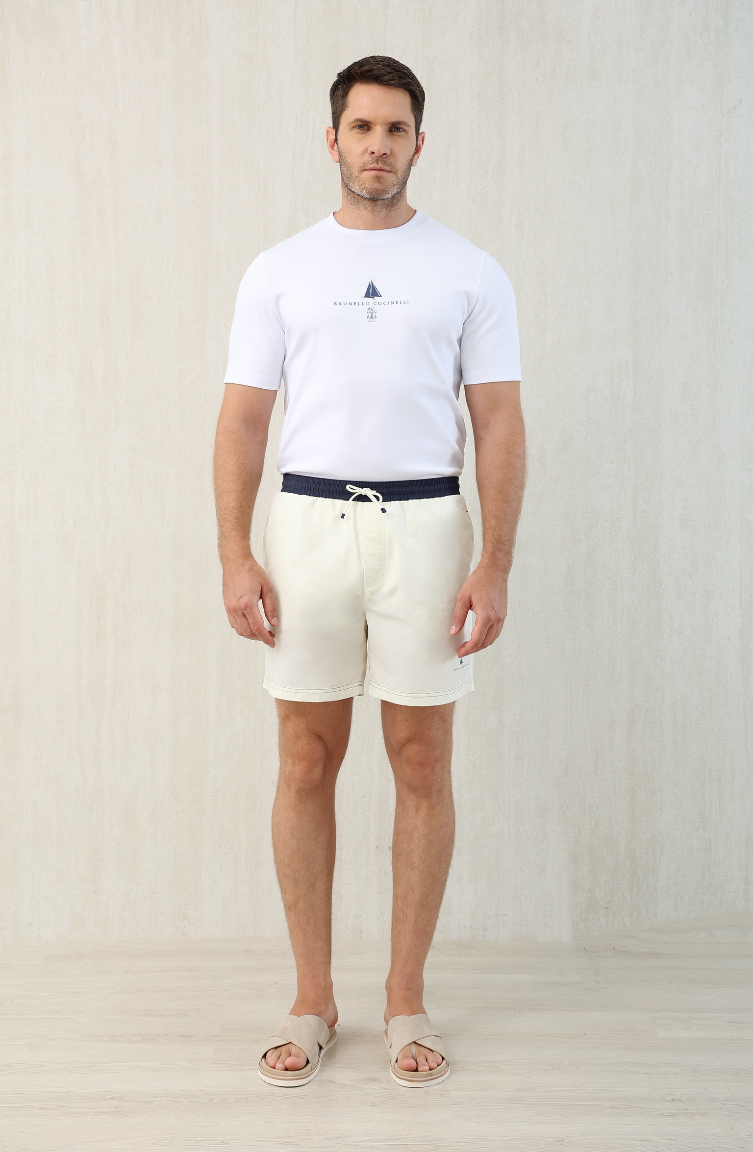 Brunello Cucinelli Heren Zwemshort - Stijlvol en Comfortabel - Diverse Maten