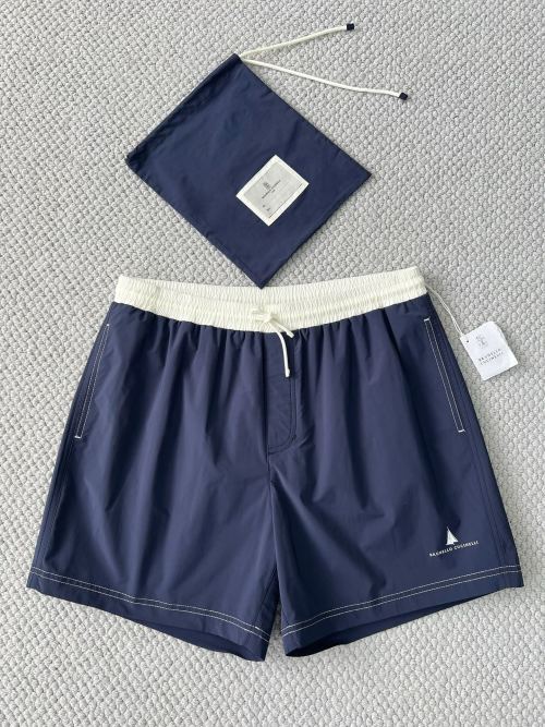 Brunello Cucinelli Men's Swim Trunks Navy Blue Casual Beach Shorts 1 Brunello Cucinelli Men's Swim Trunks Navy Blue Casual Beach Shorts