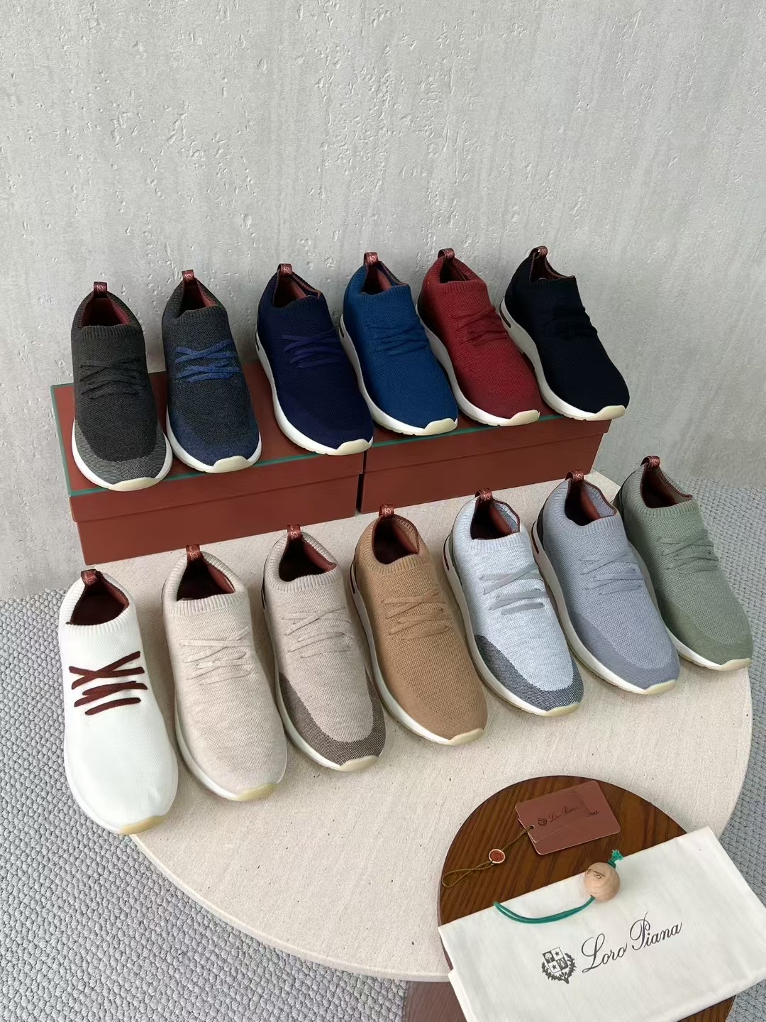 Loro Piana Men's Knit Sneakers - Comfort, Style, and Performance